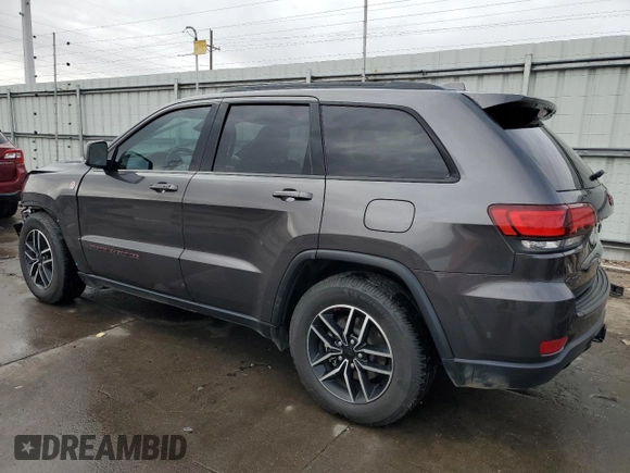 2021 Jeep Grand Cherokee Trailhawk with VIN 1C4RJFLG1MC619212, listed as a Copart auction lot 41633735 with 37,945 mi miles and Salvage Title. Bid and sale history available at carsss.com. Image 2.