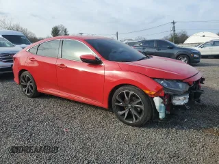 2019 Honda Civic Sport with VIN 2HGFC2F82KH597601, listed as a Copart auction lot 48484185 with 81,778 mi miles and Salvage title. Bid and sale history available at DreamBid. Image 4.