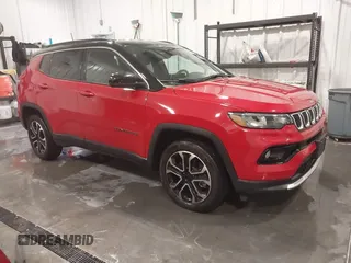 2024 Jeep Compass Limited z VIN 3C4NJDCN7RT584849, wystawiony jako IAAI lot #41545117 z przebiegiem 12 411 mil mil oraz . Historia ofert i sprzedaży dostępna na DreamBid. Obrazek 1.
