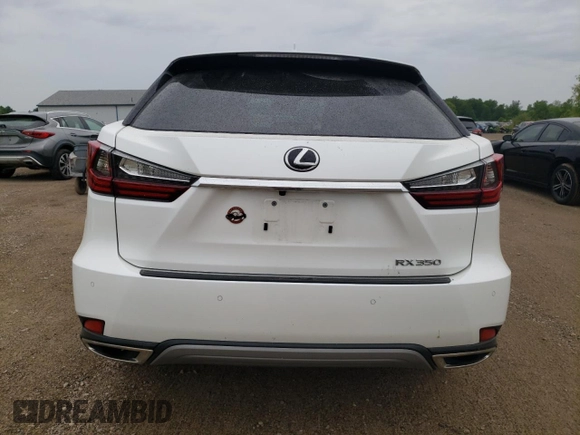 2021 Lexus RX 350 with VIN 2T2HZMDA8MC260110, listed as a Copart auction lot 58563605 with 46,894 mi miles and Salvage title. Bid and sale history available at DreamBid. Image 6.