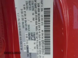 2017 FIAT 124 Spider Lusso z VIN JC1NFAEKXH0102435, wystawiony jako Copart lot #54235675 z przebiegiem 84 343 mil mil oraz Szkoda całkowita • Salvage title. Historia ofert i sprzedaży dostępna na DreamBid. Obrazek 12.