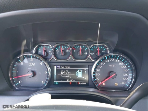 2016 Chevrolet Silverado 1500 LT with VIN 3GCUKREC5GG270446, listed as a IAAI auction lot 41885406 with 20,345 mi miles. Bid and sale history available at carsss.com. Image 7.