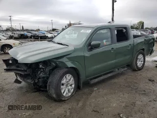 2024 Nissan Frontier SV with VIN 1N6ED1EJ8RN610758, listed as a Copart auction lot 44508075 with 3,600 mi miles and Salvage Title. Bid and sale history available at carsss.com. Image 1.
