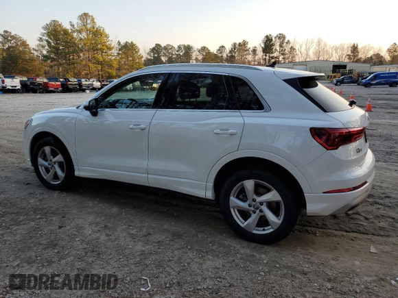 2020 Audi Q3 Premium with VIN WA1AECF38L1011684, listed as a Copart auction lot 36844563 with 70,503 mi miles. Bid and sale history available at carsss.com. Image 2.