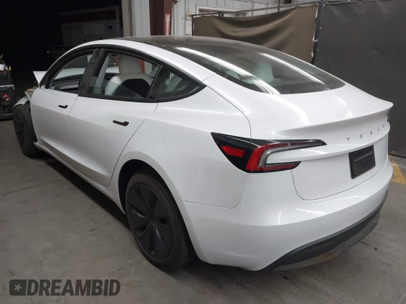 2024 Tesla Model 3 with VIN 5YJ3E1EA9RF836300, listed as a IAAI auction lot 41988009 with 9,989 mi miles. Bid and sale history available at carsss.com. Image 3.