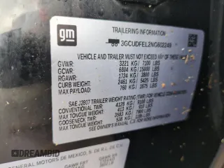 2022 Chevrolet Silverado 1500 LT Trail Boss with VIN 3GCUDFEL2NG602249, listed as a Copart auction lot 74486894 with 11,458 mi miles and Non Repairable. Bid and sale history available at DreamBid. Image 13.