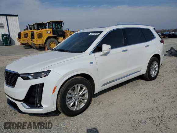 2024 Cadillac XT6 FWD Luxury with VIN 1GYKPAR47RZ705252, listed as a Copart auction lot 49244015 with 26,838 mi miles and Salvage title. Bid and sale history available at DreamBid. Image 1.