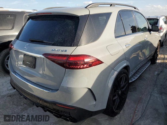 2024 Mercedes-Benz GLE 53 AMG with VIN 4JGFB6BBXRB105065, listed as a Copart auction lot 76574894 with Not provided miles and Non repairable. Bid and sale history available at DreamBid. Image 3.