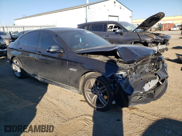 2015 BMW 5 Series 535d xDrive with VIN WBAFV3C56FD686970, listed as a Copart auction lot 75275664 with 228,496 mi miles and Salvage title. Bid and sale history available at DreamBid. Image 4.