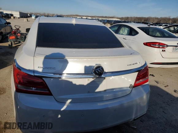2016 Buick LaCrosse Sport Touring with VIN 1G4G45G36GF264455, listed as a Copart auction lot 49175625 with 81,394 mi miles and Salvage title. Bid and sale history available at DreamBid. Image 6.