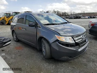 2011 Honda Odyssey EX with VIN 5FNRL5H47BB003825, listed as a Copart auction lot 47842135 with 195,161 mi miles and Salvage Title. Bid and sale history available at carsss.com. Image 4.