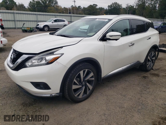 2017 Nissan Murano Platinum z VIN 5N1AZ2MG3HN124254, wystawiony jako Copart lot #76585093 z przebiegiem 102 764 mil mil oraz Szkoda całkowita • Salvage title. Historia ofert i sprzedaży dostępna na DreamBid. Obrazek 1.