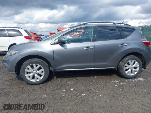 2013 Nissan Murano SV with VIN JN8AZ1MW0DW303673, listed as a IAAI auction lot 41645516 with 121,136 mi miles. Bid and sale history available at carsss.com. Image 6.