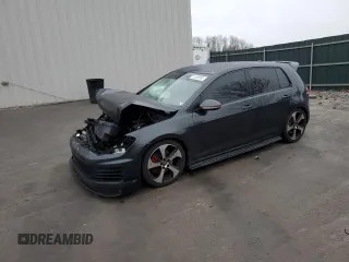 2016 Volkswagen Golf GTI SE with VIN 3VW4T7AU1GM042474, listed as a Copart auction lot 51389595 with 162,857 mi miles and Salvage Title. Bid and sale history available at carsss.com. Image 1.
