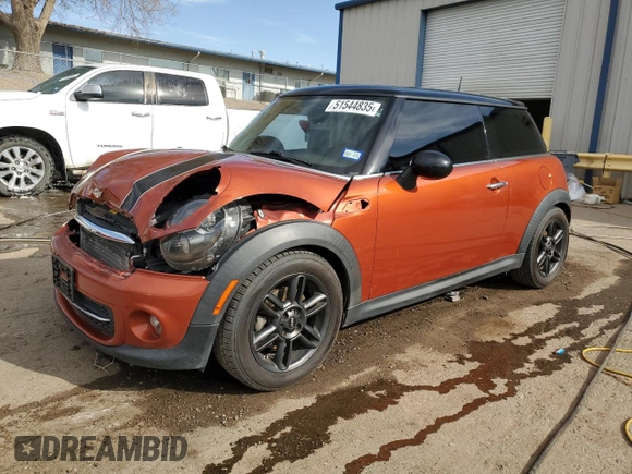 2011 MINI Hardtop with VIN WMWSU3C58BT253815, listed as a Copart auction lot 51544835 with 115,515 mi miles and Salvage Title. Bid and sale history available at DreamBid. Image 1.