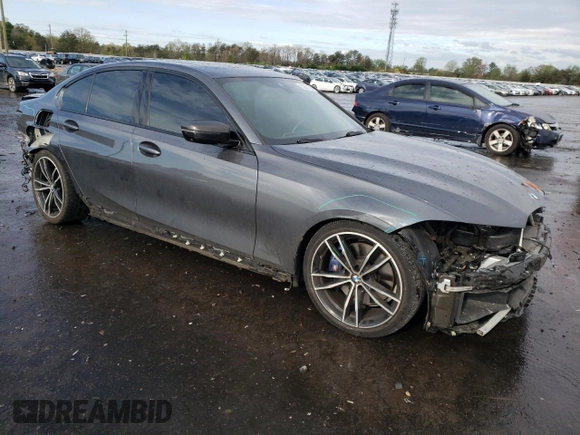 2020 BMW 3 Series M340i with VIN 3MW5U7J05L8B44054, listed as a Copart auction lot 50531364 with 38,012 mi miles and Salvage Title. Bid and sale history available at carsss.com. Image 4.