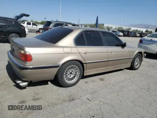 2001 BMW 7 Series 740i with VIN WBAGG83401DN83796, listed as a Copart auction lot 61862025 with Not provided miles and Salvage title. Bid and sale history available at DreamBid. Image 3.