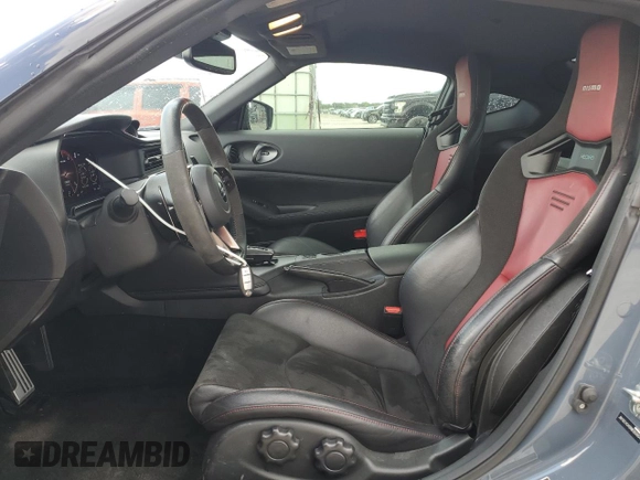 2024 Nissan Z Nismo with VIN JN1BZ4CH0RM360854, listed as a Copart auction lot 55534695 with 24,588 mi miles and Salvage Title. Bid and sale history available at DreamBid. Image 7.