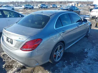 2015 Mercedes-Benz C-Class C 400 with VIN 55SWF6GB7FU018295, listed as a IAAI auction lot 41217523 with 120,822 mi miles. Bid and sale history available at carsss.com. Image 4.