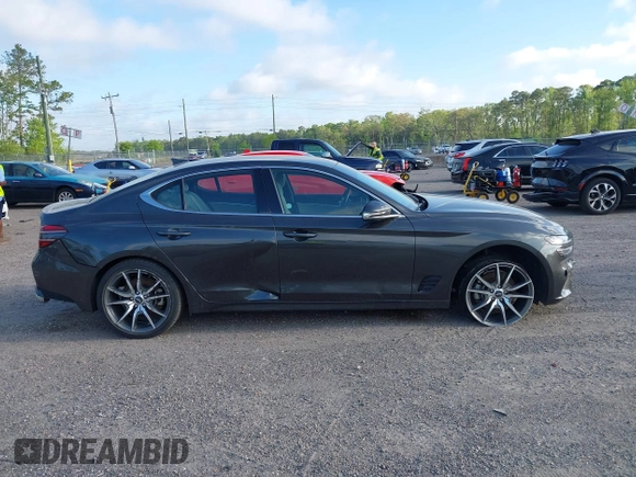 2023 Genesis G70 2.0T with VIN KMTG34TA4PU126965, listed as a IAAI auction lot 41971103 with 27,304 mi miles. Bid and sale history available at carsss.com. Image 13.