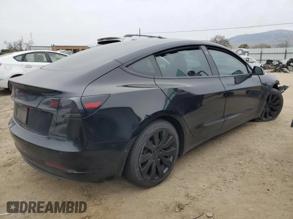 2021 Tesla Model 3 Standard Range Plus with VIN 5YJ3E1EA6MF877752, listed as a Copart auction lot 44776425 with Not Provided miles and Salvage Title. Bid and sale history available at DreamBid. Image 3.