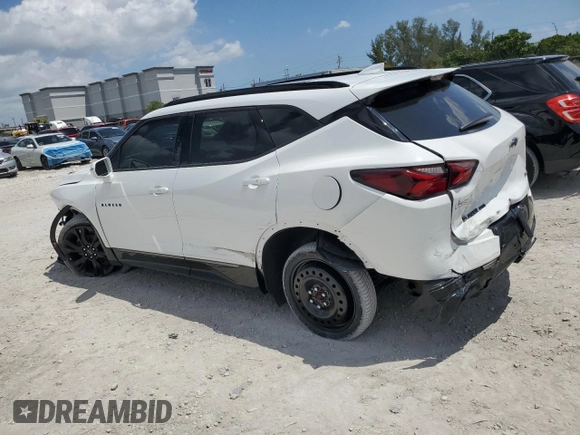 2019 Chevrolet Blazer RS with VIN 3GNKBJRS5KS700855, listed as a Copart auction lot 52548305 with 66,540 mi miles and Salvage title. Bid and sale history available at DreamBid. Image 2.