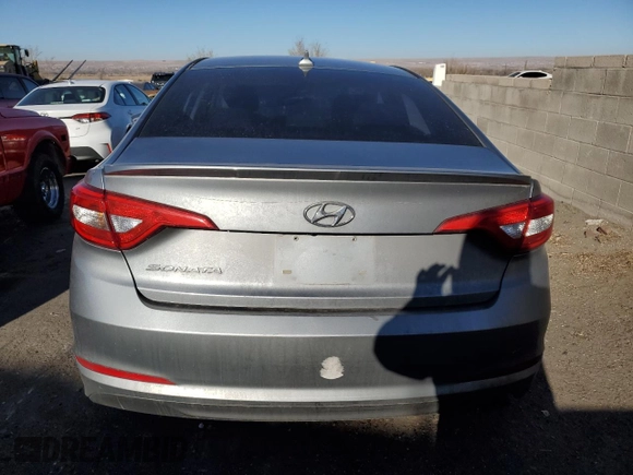 2015 Hyundai Sonata 2.4L SE with VIN 5NPE24AF7FH186609, listed as a Copart auction lot 46328055 with Not Provided miles and Salvage Title. Bid and sale history available at carsss.com. Image 6.