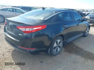 2012 Kia Optima Hybrid with VIN KNAGM4ADXC5018456, listed as a IAAI auction lot 42030994 with 1 mi miles. Bid and sale history available at carsss.com. Image 4.
