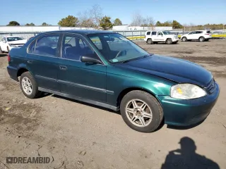 1999 Honda Civic LX with VIN 1HGEJ6679XL021479, listed as a Copart auction lot 46985135 with 216,790 mi miles and Clean Title. Bid and sale history available at carsss.com. Image 4.