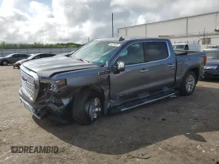 2021 GMC Sierra 1500 Denali with VIN 3GTU9FEL3MG425338, listed as a Copart auction lot 58376525 with 48,005 mi miles and Salvage title. Bid and sale history available at DreamBid. Image 1.