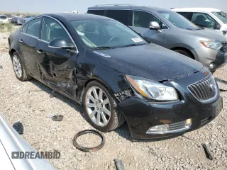 2012 Buick Regal Turbo Premium 3 with VIN 2G4GU5GV1C9134376, listed as a Copart auction lot 65253524 with 52,228 mi miles and Salvage title. Bid and sale history available at DreamBid. Image 4.