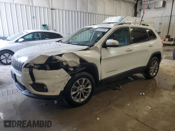 2019 Jeep Cherokee Altitude with VIN 1C4PJMLN8KD386205, listed as a Copart auction lot 54551055 with 98,197 mi miles and Salvage Title. Bid and sale history available at DreamBid. Image 1.