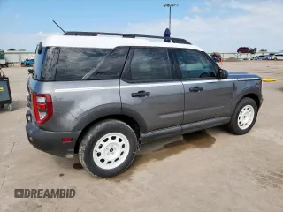 2025 Ford Bronco Sport Heritage with VIN 3FMCR9GNXSRE25085, listed as a Copart auction lot 63847615 with 220 mi miles and Salvage title. Bid and sale history available at DreamBid. Image 3.