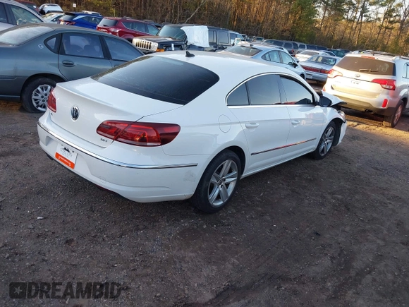 2014 Volkswagen CC R-Line with VIN WVWBP7AN0EE521995, listed as a IAAI auction lot 41213732 with 113,421 mi miles. Bid and sale history available at carsss.com. Image 4.