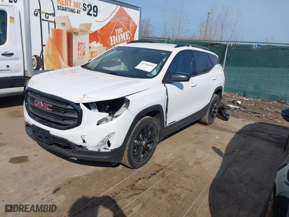 2019 GMC Terrain SLE with VIN 3GKALMEV0KL227481, listed as a IAAI auction lot 41768498 with 54,619 mi miles. Bid and sale history available at carsss.com. Image 18.