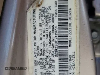 2001 Toyota Corolla CE с VIN 1NXBR12E81Z419653, выставлен на аукционе Copart как лот 60854625 с пробегом Не указан миль и Списание • Salvage title. История ставок и продаж доступна на DreamBid. Изображение 12.