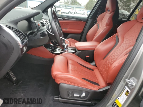 2021 BMW X3 M z VIN 5YMTS0C08M9G76226, wystawiony jako Copart lot #43261415 z przebiegiem 41 258 mil mil oraz Nie do naprawy • Non repairable. Historia ofert i sprzedaży dostępna na DreamBid. Obrazek 7.
