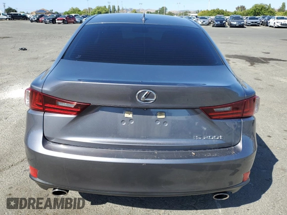 2016 Lexus IS 200t with VIN JTHBA1D26G5036939, listed as a Copart auction lot 58451515 with 84,049 mi miles and Salvage title. Bid and sale history available at DreamBid. Image 6.