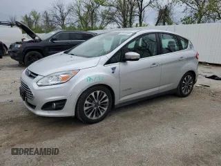 2018 Ford C-Max Titanium with VIN 1FADP5DU2JL101778, listed as a Copart auction lot 52455305 with 136,522 mi miles and Salvage Title. Bid and sale history available at DreamBid. Image 1.