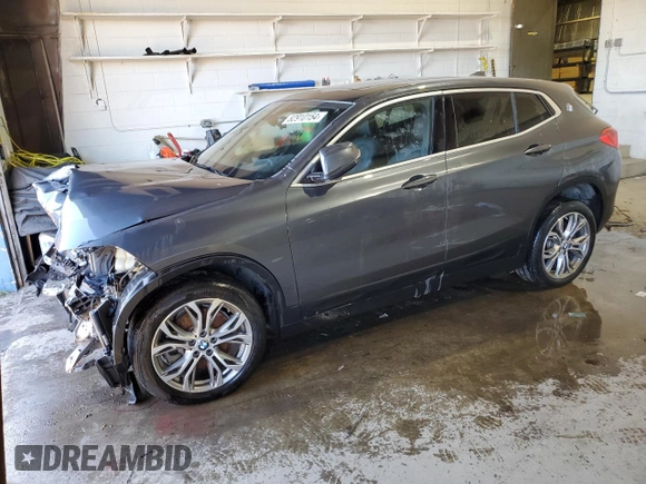 2019 BMW X2 xDrive28i with VIN WBXYJ5C57K5N73393, listed as a Copart auction lot 82910154 with 21,138 mi miles and Salvage Title. Bid and sale history available at carsss.com. Image 1.
