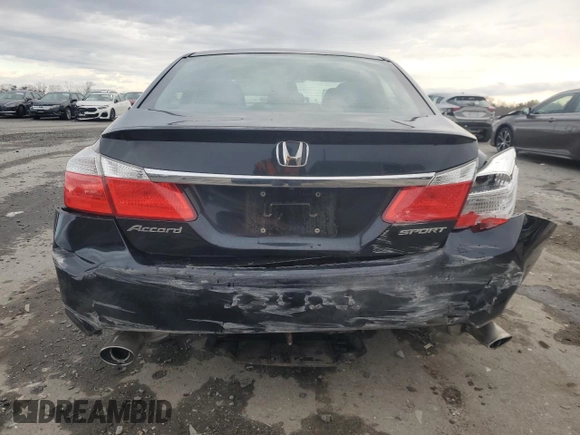 2014 Honda Accord Sedan Sport with VIN 1HGCR2F53EA185844, listed as a Copart auction lot 49364295 with 135,546 mi miles and Salvage Title. Bid and sale history available at carsss.com. Image 6.