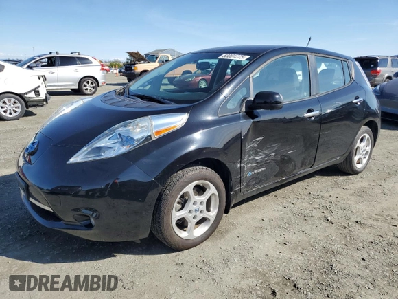 2014 Nissan LEAF SV z VIN 1N4AZ0CP2EC336151, wystawiony jako Copart lot #50061275 z przebiegiem 55 331 mil mil oraz Szkoda całkowita • Salvage title. Historia ofert i sprzedaży dostępna na DreamBid. Obrazek 1.