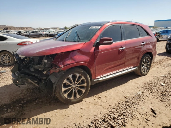 2014 Kia Sorento SX with VIN 5XYKW4A78EG518725, listed as a Copart auction lot 46819425 with 0 mi miles and Salvage Title. Bid and sale history available at carsss.com. Image 1.