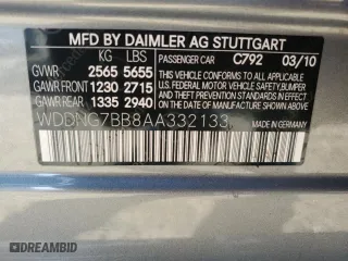 2010 Mercedes-Benz S-Class S 550 with VIN WDDNG7BB8AA332133, listed as a Copart auction lot 48731265 with 127,794 mi miles and Salvage Title. Bid and sale history available at carsss.com. Image 13.