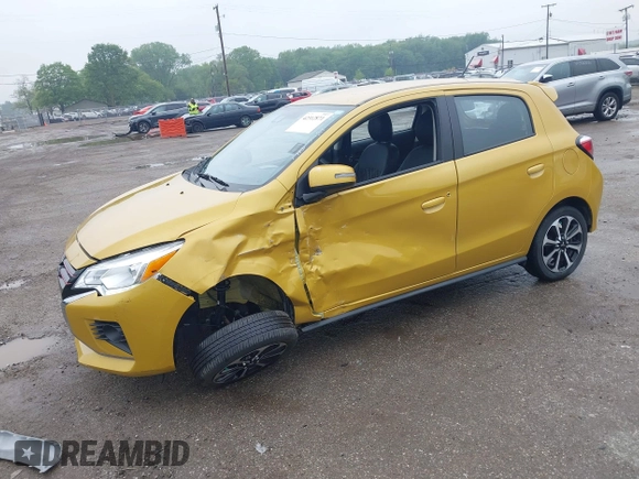 2024 Mitsubishi Mirage Black Edition with VIN ML32AWHJ7RH003579, listed as a IAAI auction lot 42312871 with 25,160 mi miles and . Bid and sale history available at DreamBid. Image 17.
