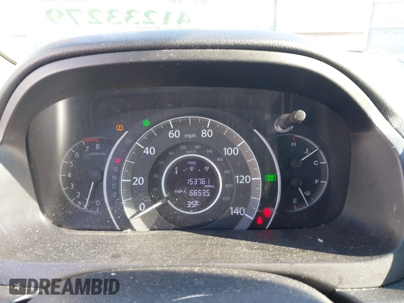 2014 Honda CR-V LX with VIN 2HKRM4H39EH634676, listed as a IAAI auction lot 41233279 with 153,761 mi miles and . Bid and sale history available at carsss.com. Image 7.