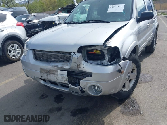 2006 Ford Escape Hybrid with VIN 1FMYU96H76KA14124, listed as a IAAI auction lot 42063449 with 53,055 mi miles and . Bid and sale history available at DreamBid. Image 6.