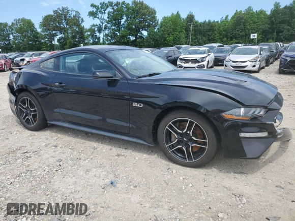 2018 Ford Mustang GT with VIN 1FA6P8CF4J5170263, listed as a Copart auction lot 51222345 with 88,733 mi miles and Salvage Title. Bid and sale history available at DreamBid. Image 4.