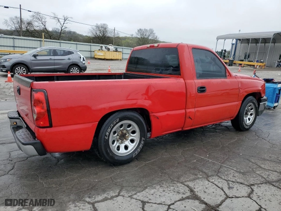 2007 Chevrolet Silverado 1500 Classic Work Truck with VIN 3GCEC14X77G242784, listed as a Copart auction lot 51281755 with 204,192 mi miles and Salvage Title. Bid and sale history available at carsss.com. Image 3.