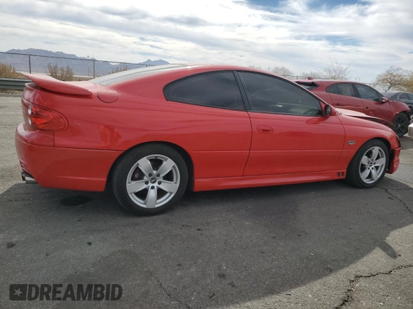 2005 Pontiac GTO with VIN 6G2VX12U65L382054, listed as a Copart auction lot 43629155 with 91,018 mi miles and Salvage Title. Bid and sale history available at DreamBid. Image 3.